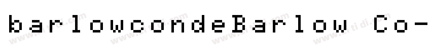 barlowcondeBarlow Co字体转换